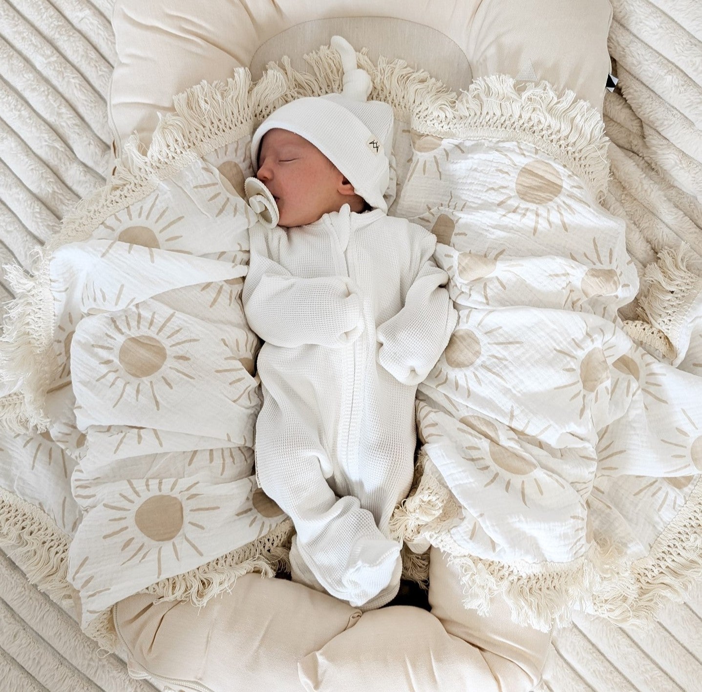 Fringe Swaddle Blankets