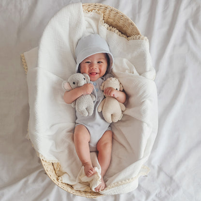 Summer Bodysuit &amp; Sunhat - Sky Blue