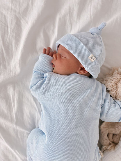 My First Outfit - Baby Blue - Onesie &amp; Beanie Set